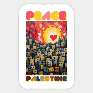Peace Palestine Sticker